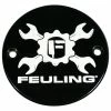 Feuling Motor Company Feuling Black Wrenches Logo Points Cover -Camchest Kits Shop 10024717 A V3