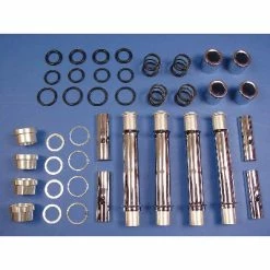 V-Twin Manufacturing Chrome Pushrod Cover Kit