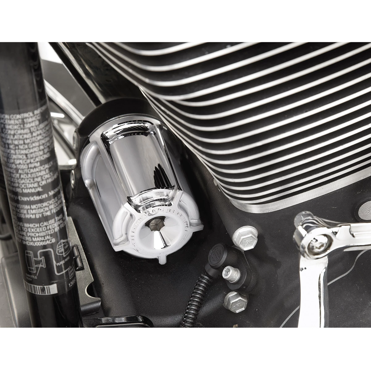 Arlen Ness Chrome Beveled Re-Usable Billet Oil Filters 4 Arlen Ness Chrome Beveled Re-Usable Billet Oil Filters - Image 2