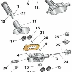 Colony Oil Pump Stud And Nut Kit -Camchest Kits Shop 740 163 B V1