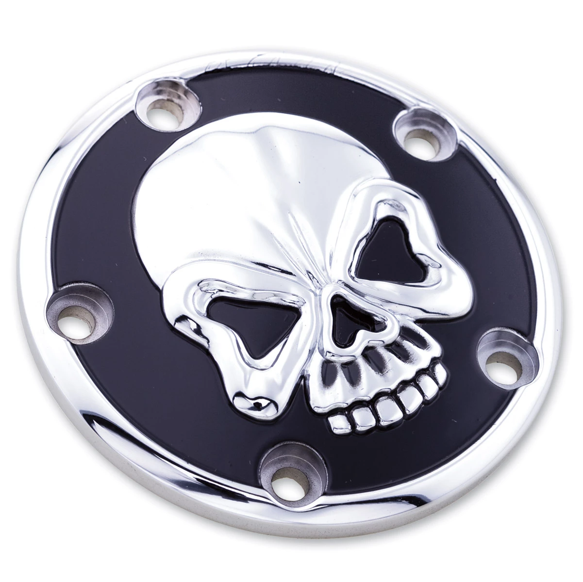 Milwaukee Twins Chrome And Black Skull Points Cover 3 Milwaukee Twins Chrome And Black Skull Points Cover